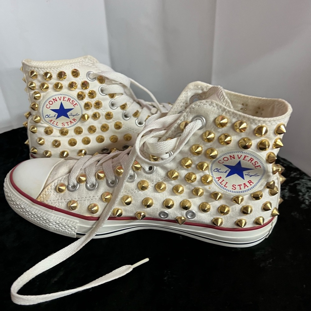 Converse Chuck Taylor Studded High Tops. Size 6.5 (men’s)